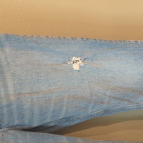 Abercrombie & Fitch The Dad High-rise 30/10R  Lightwash Jeans Distressed Button - Picture 8 of 13